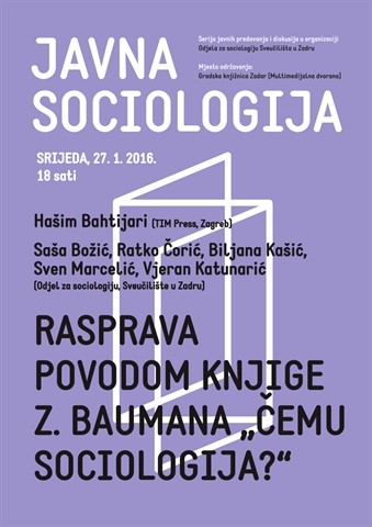 Rasprava povodom knjige Zygmunta Baumana „Čemu sociologija?“
